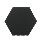 Gạch lục giác trơn màu đen